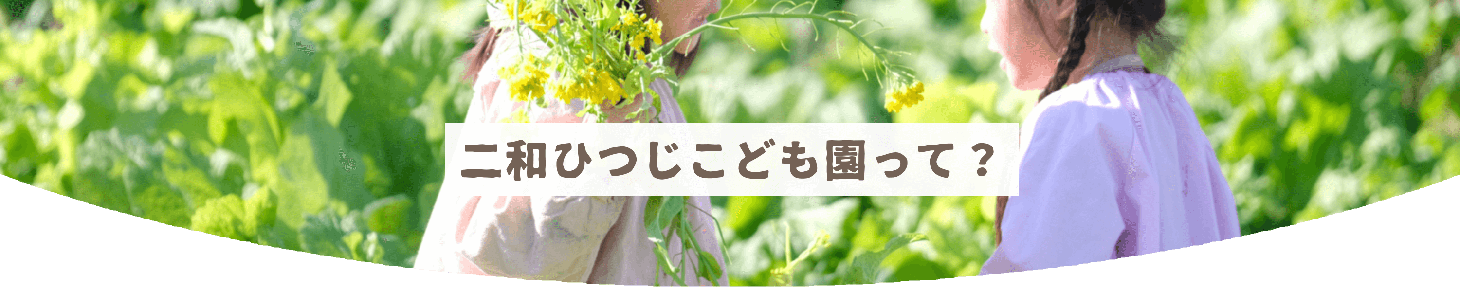 二和ひつじこども園って？